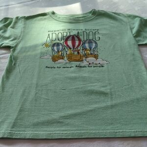 Hawaiian Humane Society Kids Green Adopt-A-Dog T-Shirt